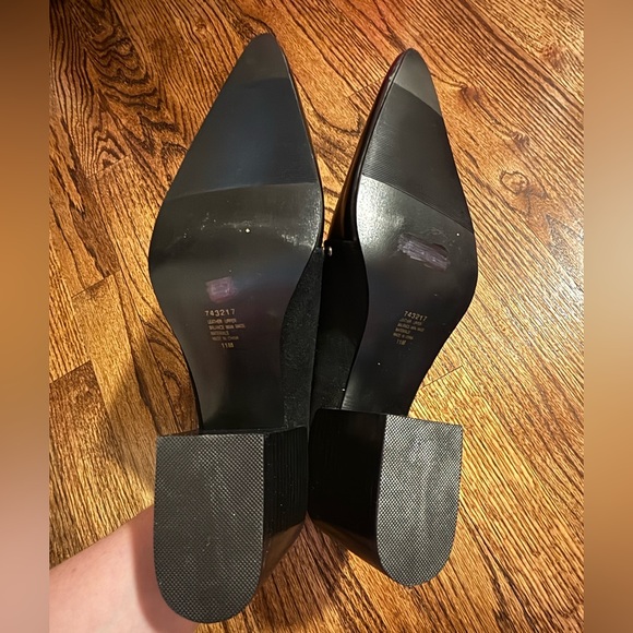 NWOT Black Studded Mules - Picture 6 of 8